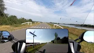 Motor Video FJR1300AE River Lek, Lekdijk from Ravenswaaij to Vianen P2