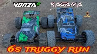 Hpi Vorza S Truggy & Team Corally Kagama 6s run .
