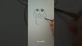 Cute frog drawing 💖❤#shorts#youtubeshorts#cutedrawing