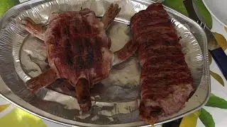 Bacon Sushi & BBQ Turtle - Step by step instruction!