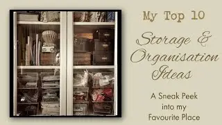 My top 10 storage organisation tips for my Junk Journalling supplies-A peek into my craft/bed room❤️