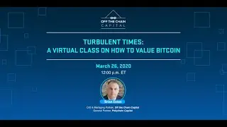 Turbulent Times: A Virtual Class on How to Value Bitcoin