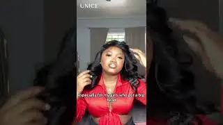 UNice Feathered Layer Left Side Part 200% Density Wig with Secure Silicone Strips and Drawstring