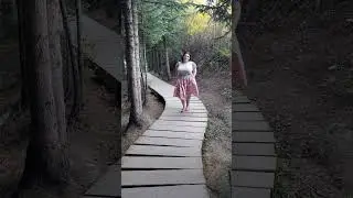 take a little walk with me 🥰🍂 #vintagevibes #vintageinspired #pinup #plussize