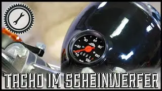 Simson Kugellampe mit Tacho - Prototyp einbauen
