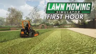 LAWN MOWING SIMULATOR – 1 Hour Relaxing Gameplay | No Commentary | 1080p 60FPS