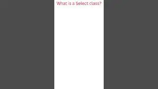 What is Select Class in Selenium?#testingtechniques #Susmitha's Learning Point