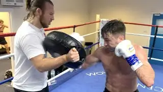 JOSH TAYLOR ROCKS THE PADS WITH BEN DAVISON IN PREPARATION FOR UNDISPUTED CLASH AGAINST JOSE RAMIREZ