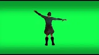 3d medieval warrior man on green screen exercising with old clothes and military ax in chroma key 4k