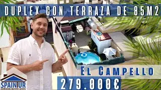 VENTA ATICO DUPLEX CON 85M2 DE SOLARIUM  Y PISCINA EN EL CAMPELLO | ALICANTE |  SPAINTUR | SA1223