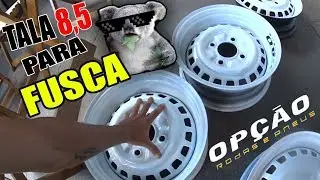 RODAS NOVAS PARA O FUSCA TALA 8,5 VEJA COMO S&Atilde;O FEITAS ? - V12 FILMS