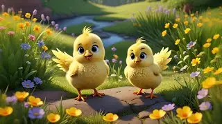 Seven Little Chicks Chirp and Peep | Counting Song for Kids | Baby Animal Sounds & Learning Rhyme