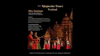 'Ritu Geetam' by Dr Puru Dadheech | 50th Khajuraho Dance Festival | Kartik Raman | Dadheech Shaili