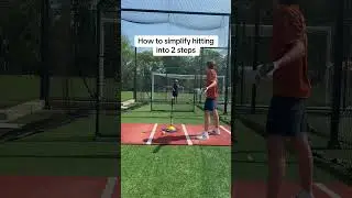 Find drill to be ready at release and just simplify hitting into two steps #baseballszn #hitting