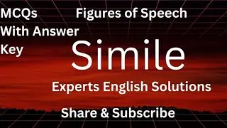II Simile II MCQs With Answer-Key II  Figures of Speech II उपमा अलंकार II #shorts #short #english 