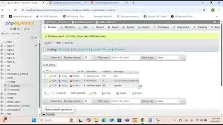 Contact Form  with fields: Full Name, Subject, Message using PHP and MySQL connection.