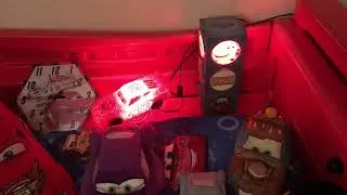 $300 LOT: Lightning McQueen car bed with many bedroom decorations. Local pick up Eagan MN cash only.
