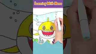 🎨 How to Draw a Baby Shark 🦈 | Easy Drawing & Coloring for Kids