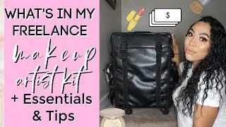 WHAT'S IN MY FREELANCE MAKEUP KIT | Train Case Essentials & Tips!