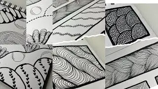 Easy Relaxing Zentangle | Zentangle Drawing | step by step tutorial 
