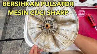 Bersihkan Mesin Cuci Sharp Aquamagic 2 Tabung