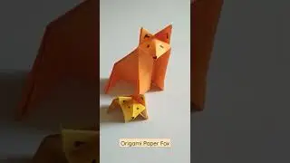 #origami  #paper #howtomake #foxcraft #paper Fox making #shorts