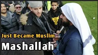 Just Became Muslim - Speakers corner