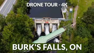 🏞️ Exploring Burk's Falls from the Sky! 🌄 | Drone Footage 📽️