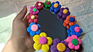 How to make super clay mirror makeover 🌼 | Jane's Art Melon