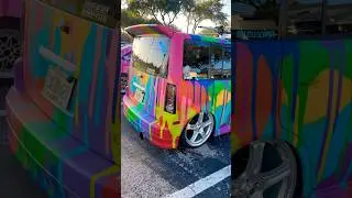 #wrapsrwack #spraypaint #kbmer #carart #carmeet #paint #rainbow #drip #manga #art #paintjob