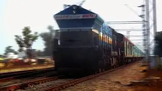Madly Honking WDP4 B leading High Speed Shatabdi Express | Indian Railways