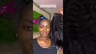 Flexi-Rod Set on Kinky Straight Hair 💋