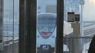 Journey On The Dubai Metro Red Line From Mall Of The Emirates Towards Centrepoint