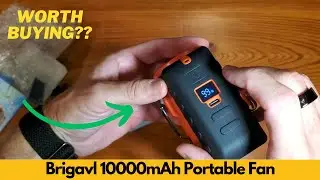 Brigavl 10000mAh Portable Personal Waist Neck Rechargeable Fan, 5 Speeds - Worth Buying?
