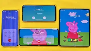 Horizontal Incoming Call Four Samsung S10, Z Flip, Z Fold, S21/ Outgoing Calls