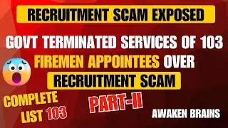 😮 J&K GOVT TERMINATED 103 ILLEGALLY SELECTED CANDIDATES IN FIRE & EMERGENCY SERVICES👉CHECK 103 NAMES
