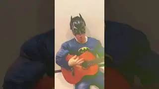NINJYABOYS funny video 😂😂😂｜Batman play Guitar 🎸 #shorts #batman