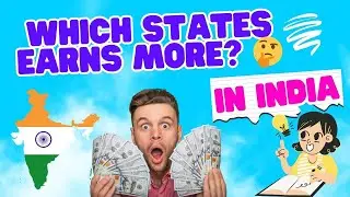 Indian States GDP Explained for Kids 📊 | Small to Big States | Fun Learning