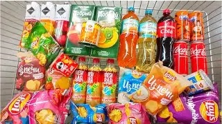 Paradise for lovers of snaks and drinks🤩😍🥰  🛍️ Mega shopping! Lays, Coca-Cola, Fanta, Pringles