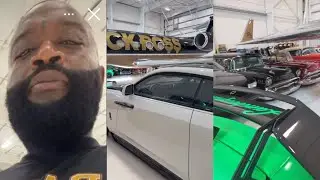 Rick Ross Shows Off His Hangar As He Motivates The People With His Airplane & Luxury Whips💪🏾