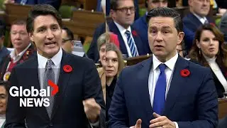 Trudeau taunts Poilievre to “put his glasses back on,” says he has no climate 
