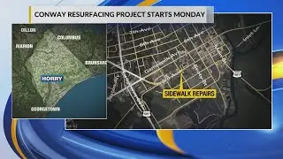 South Carolina DOT to start monthlong sidewalk repair project Monday in Conway