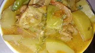 মুরগির চামড়া দিয়ে লাউ রান্না রেসিপি 
