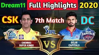 IPL 2020 Highlights - DC vs CSK 2020 Full Highlights | CSK vs DC Highlights Match 2020 | DC vs CSK |