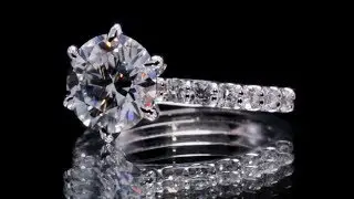 F&B Jewelry Showcase: Modified Mylene Forever ONE 8mm Moissanite Half Eternity 6 Prong Ring