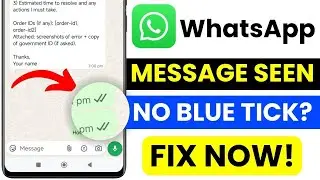 WhatsApp Message Seen But No Blue Ticks? 👀 Fix Read Receipts & Blue Tick Problem Fast!