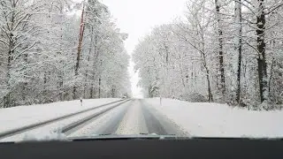 Winterwunderland Würzburg Januar 2026 unterwegs mit VW Golf 5 Allwetterreifen Nexen mit viel Schnee 