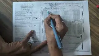 CBSE 2025 class 12 & 10 OMR sheet filling of  first sheet of Board Answer sheet .