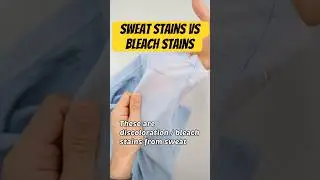 Sweat Stains vs. Discolorations #laundry