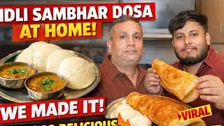 Hotel Style Idli Dosa Sambhar at Home 🏠 | South Indian Breakfast at Home 🫶 | BETTER THAN HOTEL? 🤔